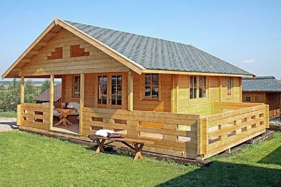 DOMEK SARA 6x6m BAL 45mm Andresola Taras 4 Pokoje BEZ POZWOLENIA