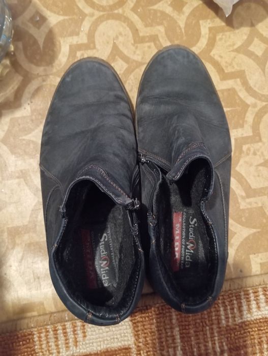 Мужская зимняя обувь  из натуральной кожи