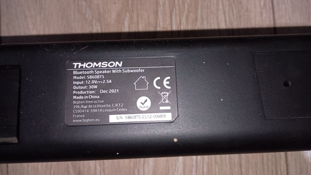 Soundbar Thompson sb60bts