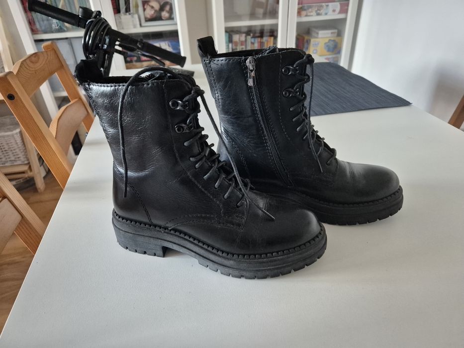 Buty trapery skórzane Lasocki 37