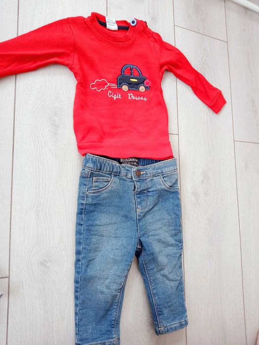 Дитячий костюм.Джинси на флісі.Розмір 68-74.Стан нового.