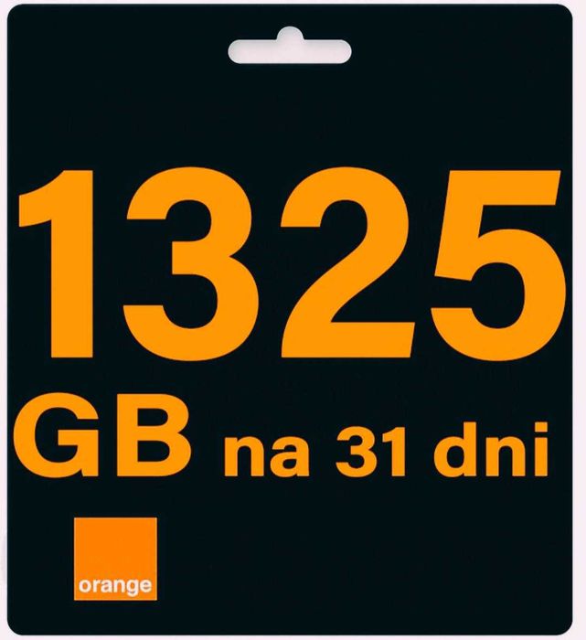 Internet na kartę Orange Starter za darmo 1325GB na 31 dni karta sim5G