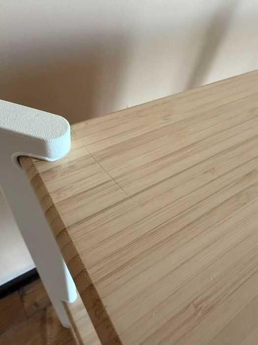 Regał JÄTTESTA, biały/jasny bambus