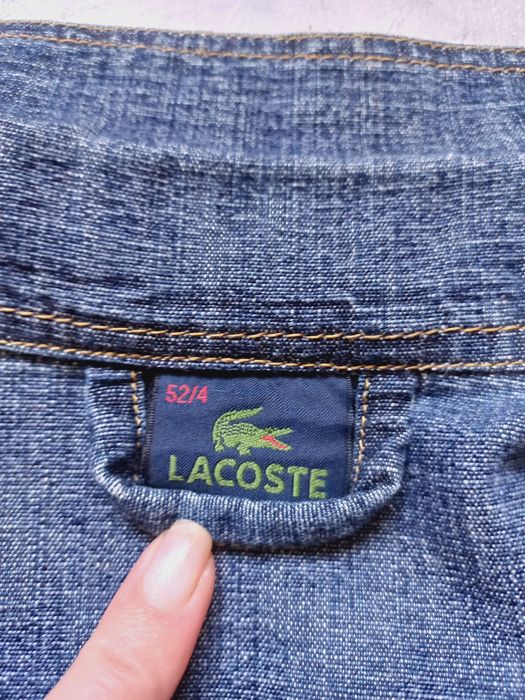 чоловіча вінтажна джинсова куртка Lacoste 2000х y2k