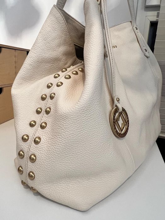 Guess Skórzana Torba Typu Shopper