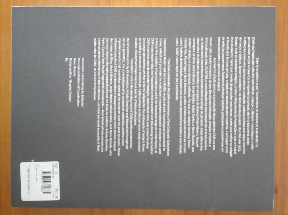 Livro 30 Anos - Centro Arte Moderna Fundação Calouste Gulbenkian