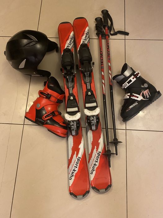 Narty i buty narciarskie