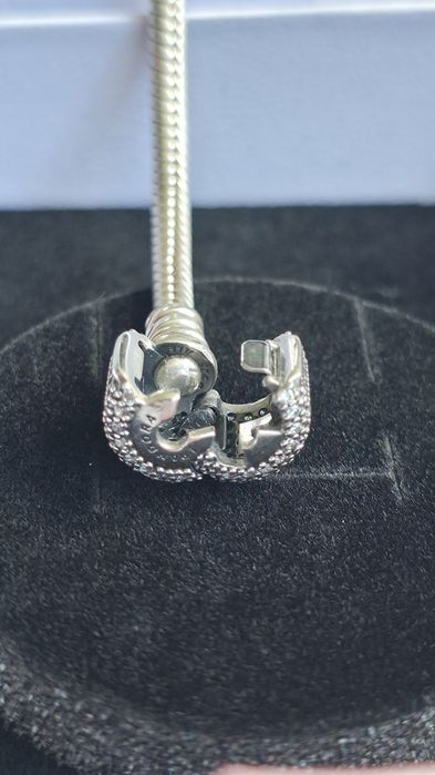 Pulseira Malha Snake Pavé Cintilante Moments da Pandora