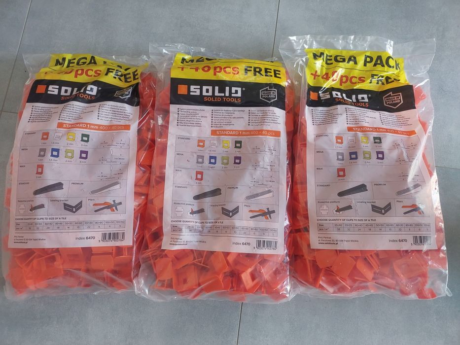 System poziomowania płytek 1mm Solid