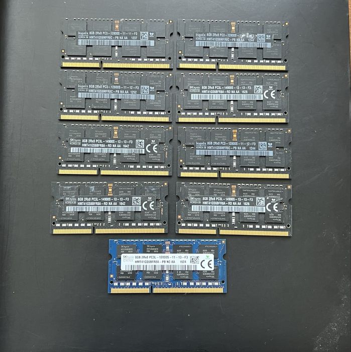 SK Hynix 8 gb ddr4 so-dimm 8gb ddr3 / ddr3l
