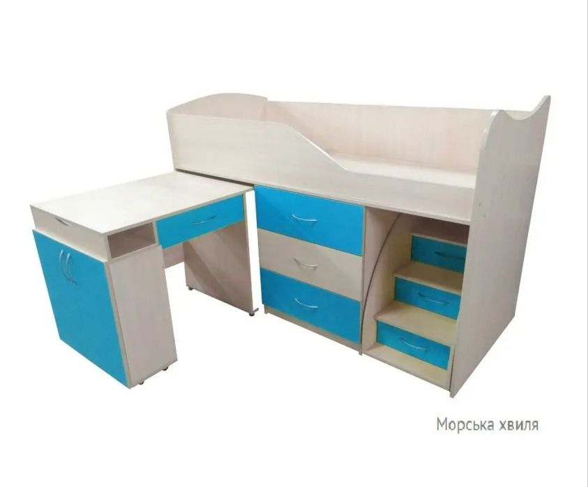 Дитяче ліжко + стіл, дитячі меблі