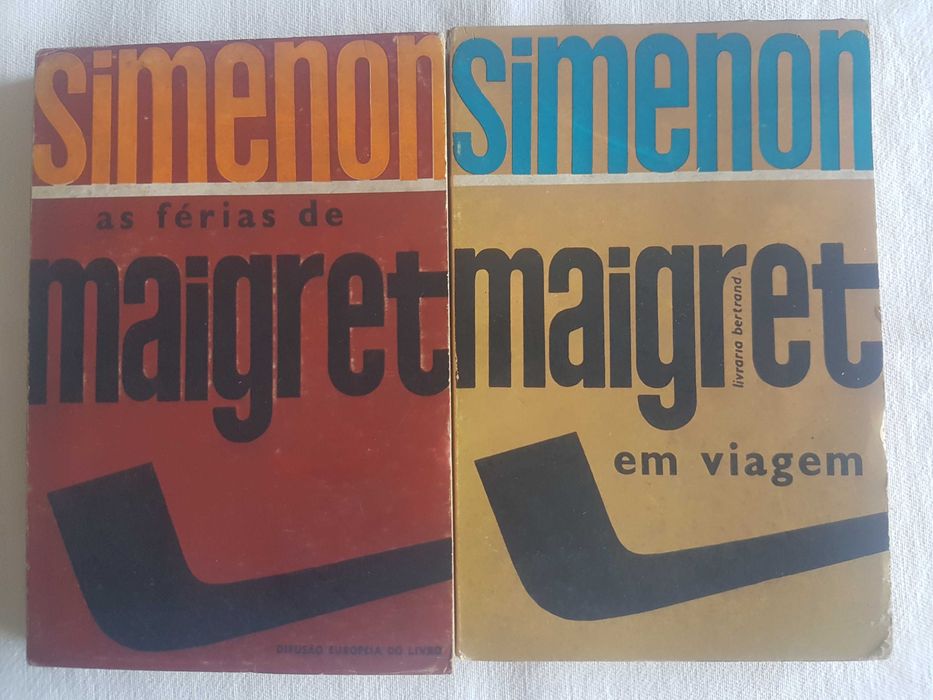 2 Livros -Simenon - Maigret em Viagem e As Férias de Maigret - 1 € cada