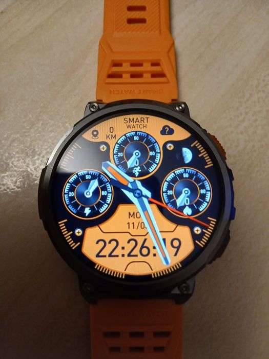 Smartwatch Gravity GT23-3 z rozmowami. SMS latarka paski.