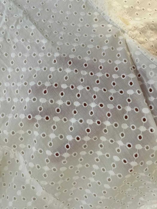 Camisola branca básica de verão de tecido laise da H e M