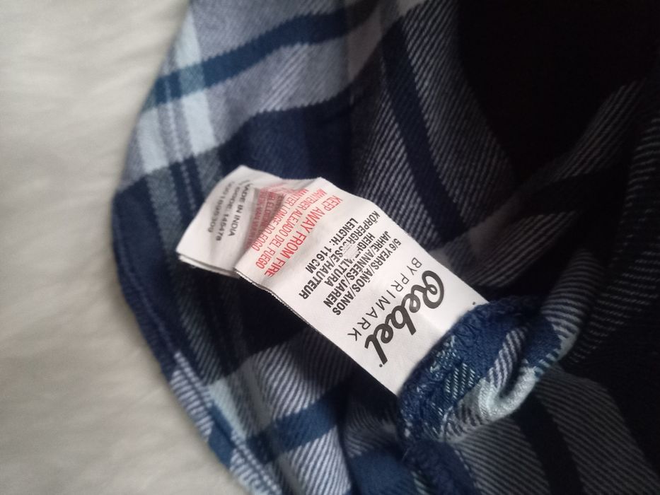 Koszula flanelowa Rebel roz 5-6 lat 116 cm kratka Brooklyn 36