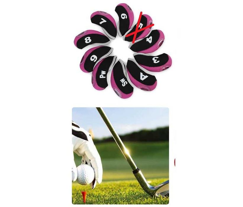 Pokrowce na główki kijów  neoprenowe wodoodporny 9 sztuk