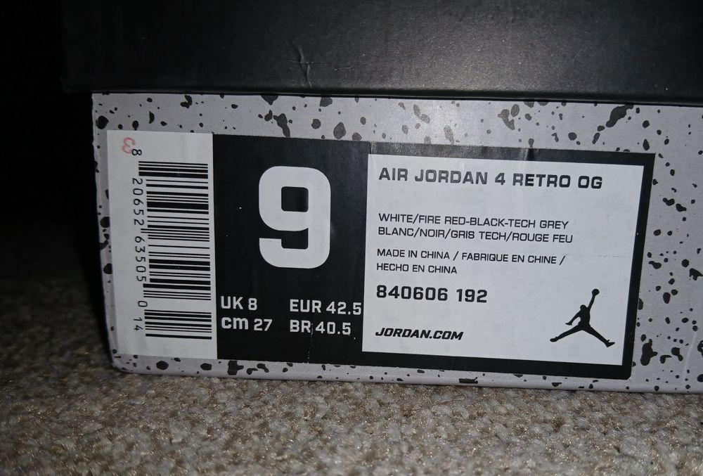 Buty air jordan 4 retro og