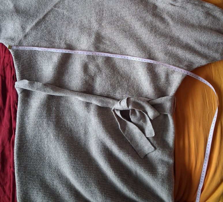 Długa, ciepłą sukienka