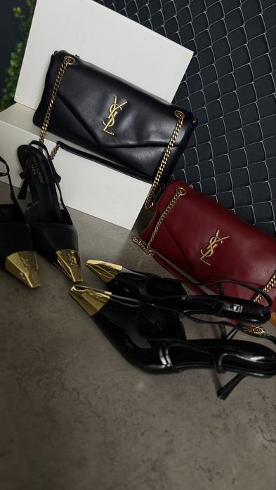 Шкіряні туфлі / слінгбеки / лодочки Saint Laurent