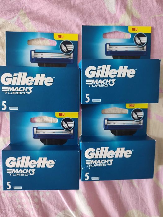 Gillette Mach3 turbo сменные картриджи