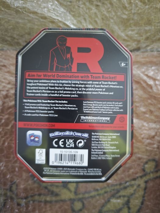 Pokémon TCG: Team Rocket Tin - Mewtwo ex