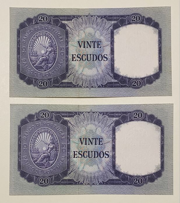 Notas 20$00 Esc. 1960 “ Numeros seguidos”