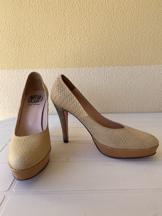 Sapatos de salto alto compensados Ana Sousa