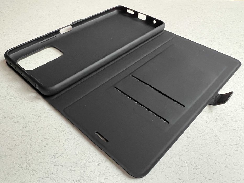 Redmi Note 10 Pro чохол-книжка Wave Flap чорний еко кожа чехол