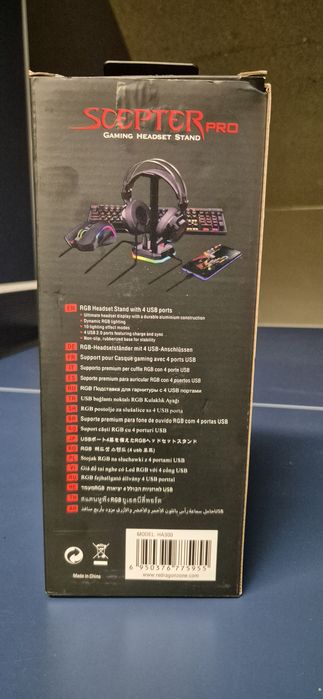 Stojak RGB na słuchawki Scepter Pro ReDragon