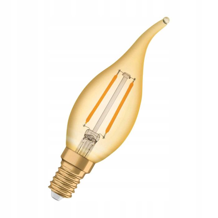 OSRAM Żarówka Vintage 1906 LED E14 Świeczka Złota, 2.5W, 220lm #6403