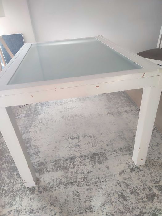 Mesa de refeição extensível (oferta 2 cadeiras)