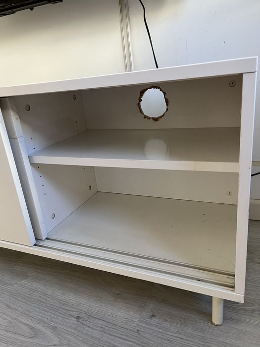 movel tv ikea branco