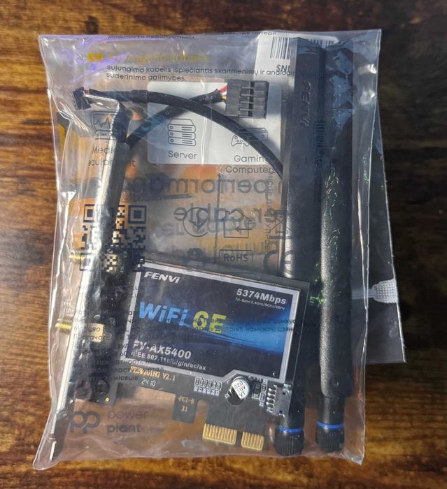 Fenvi FV-AX5400 (PCIe) - Wi-Fi 6E / Bluetooth 5.3 адаптер