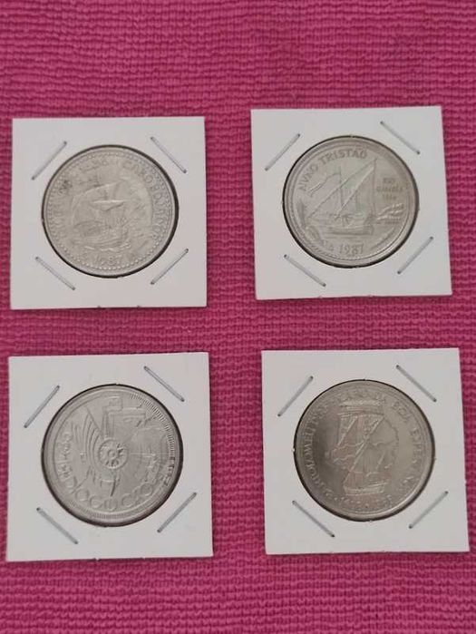 Portugal - 100 escudos - I Serie - SET 4 Moedas 1987