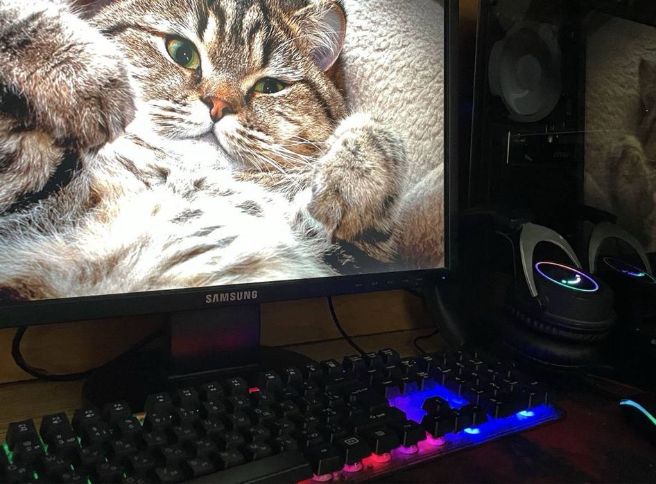 Повний комплект ПК + монітор + аксесуари — готовий до роботи