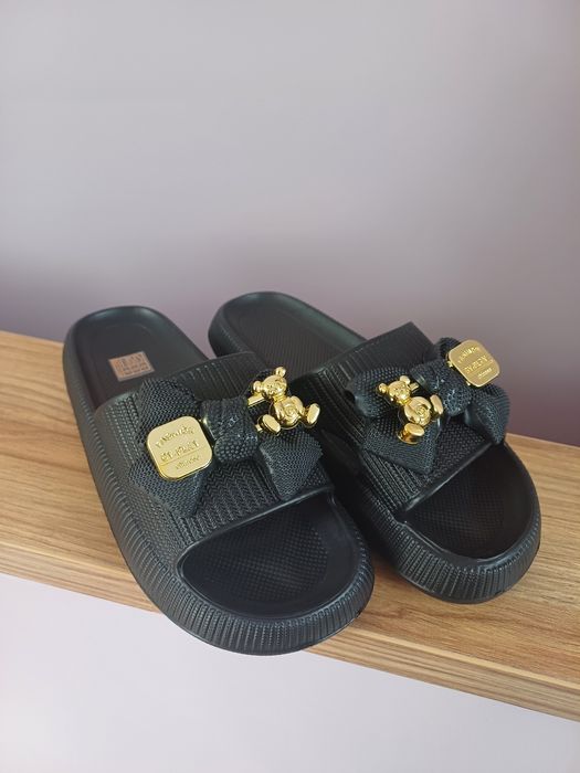 Klapki z misiem rozm.38-39 wkładka 24,5cm Nowe