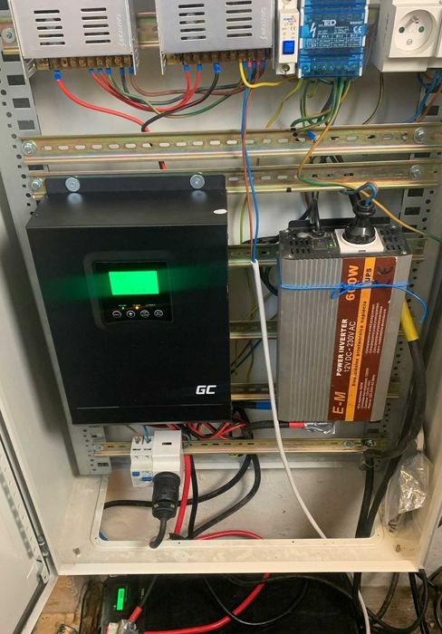 Гібридний сонячний Інвертор 2000W 12V. ДЖБ ИБП Гибридный Инвертор.