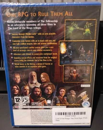 The Lord of the Rings Third Age PAL PS2 (Novo selado)