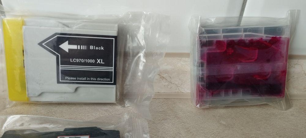 3 sztuki Tusze Catrige nr 1100 /980 NOWE do drukarki Brother MFC-295CN