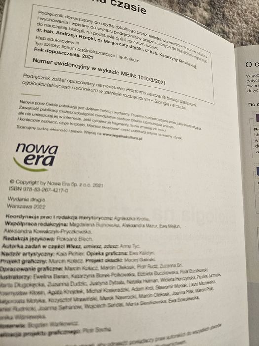 Biologia na czasie zakres podstawowy klasa 3