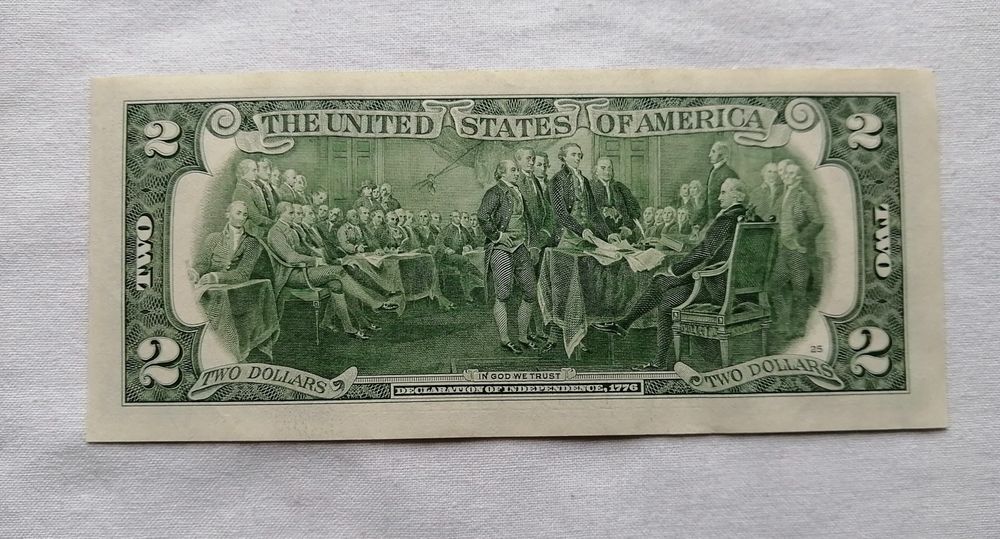 Купюра 2 доллара США, 2017 год