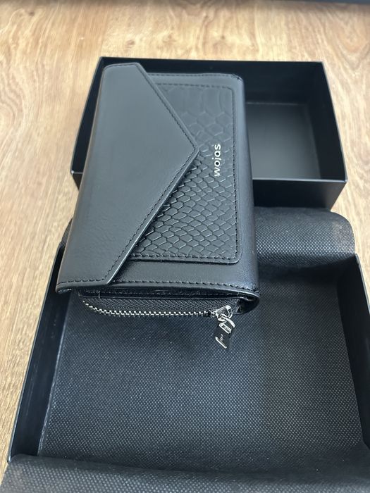 Czarny portfel damski Wojas - Nowy