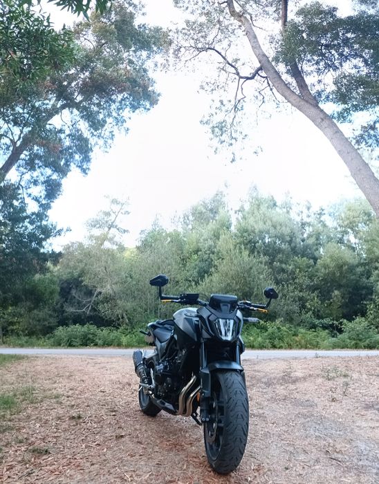 Espelhos retrovisores de punho para mota.