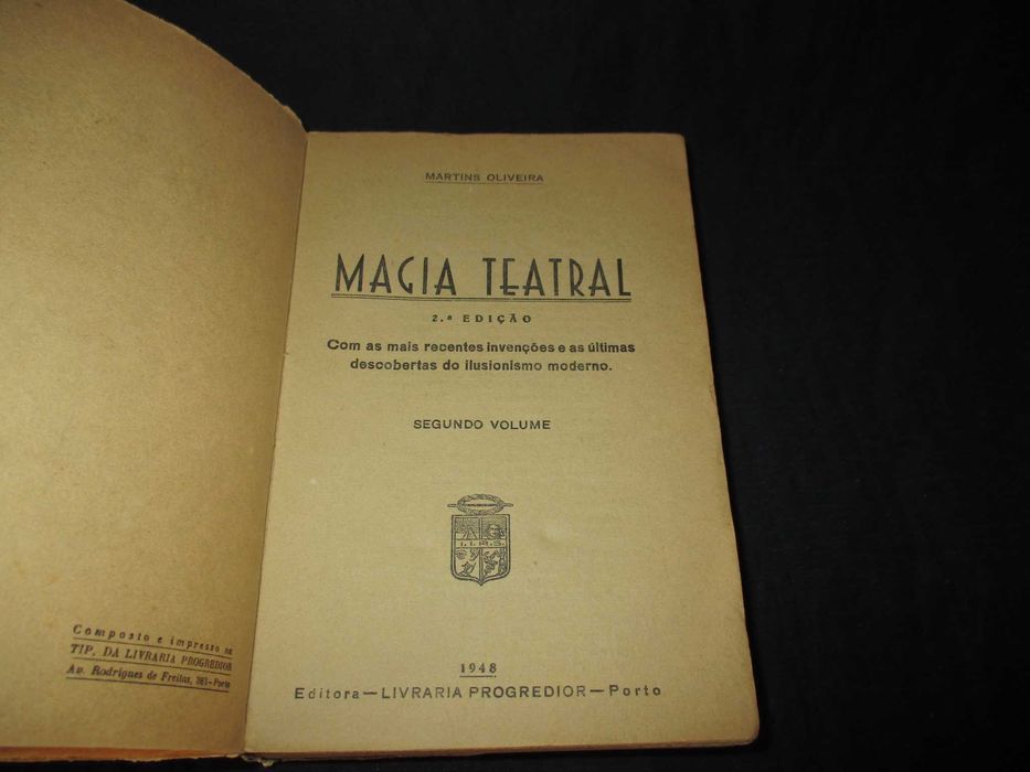Livro Magia Teatral 2º volume Martins Oliveira
