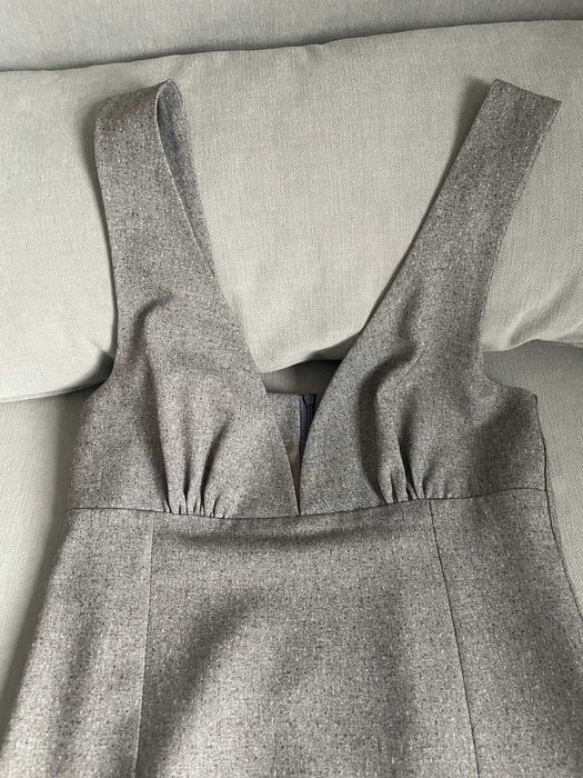 Elegancka brązowa sukienka rozm. 36