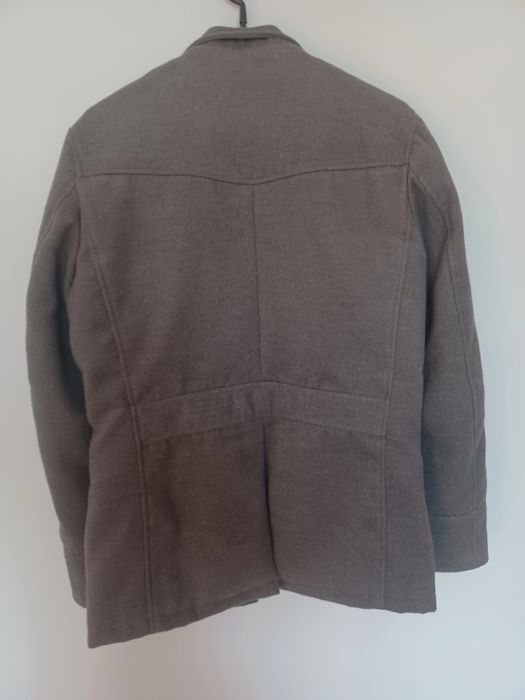 Płaszcz męski dwurzędowy szary S
