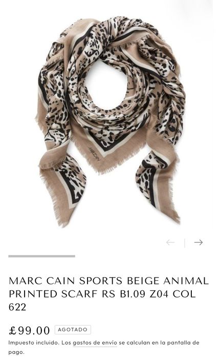 Подарок платок палантин шарф Marc Cain Sports