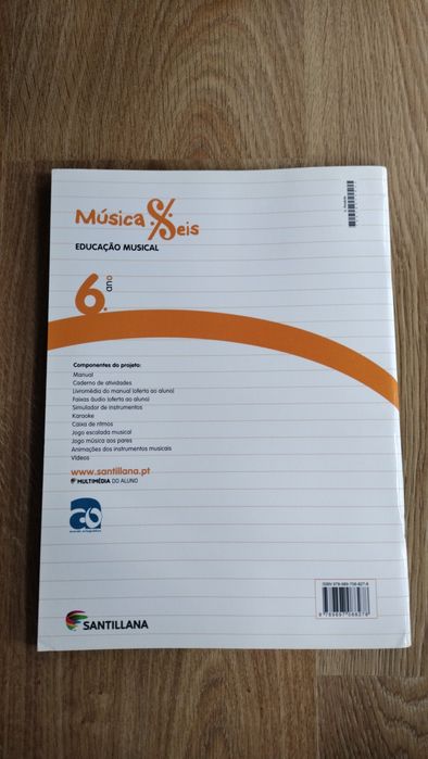 Música Seis -Educação Musical -6º Ano -Caderno de Atividades + Manual