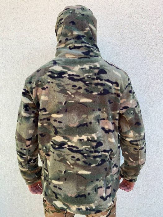 Флісова кофта 300г/м2 мультикам, Фліска з капюшоном чоловіча, флиска