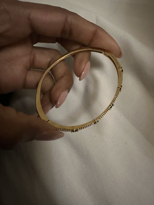 Pulseira Vivara ouro amerelo 18k com tumalinas verdes e diamentes